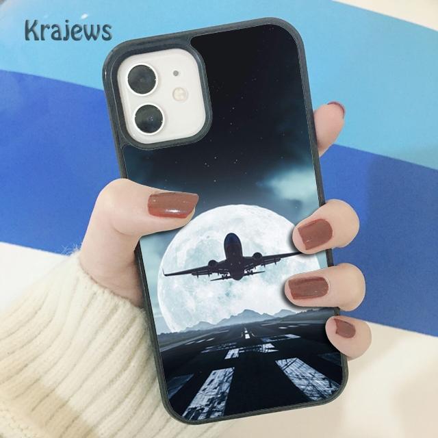 Мягкий чехол для телефона Krajews Aircraft Plane для iPhone 14 5 SE 6s 7 8 plus XR XS 11 12 13 pro max Samsung S21 S22ultra