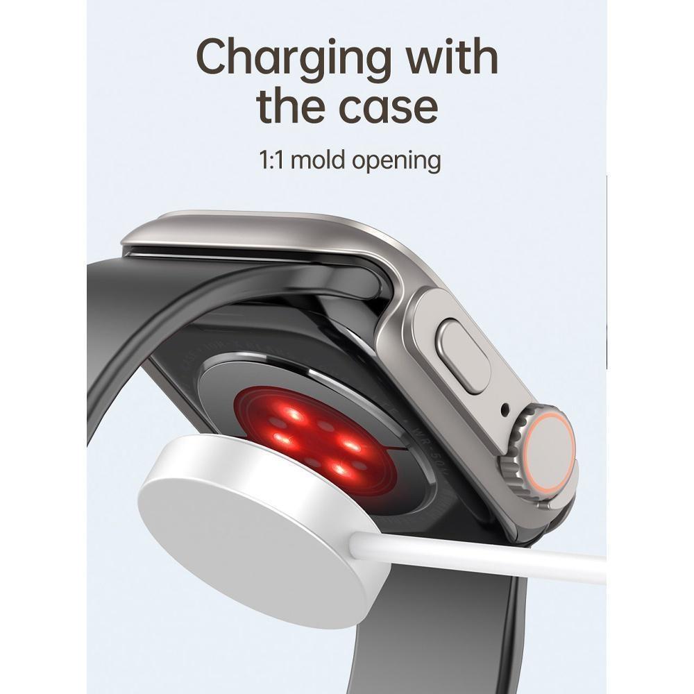 Корпус из закаленного стекла + чехол для часов ПК для Apple Watch 8 7 45 мм 41 мм 44 мм 40 мм Обновление до Apple Watch Ultra 49 мм Защитный бампер-экран