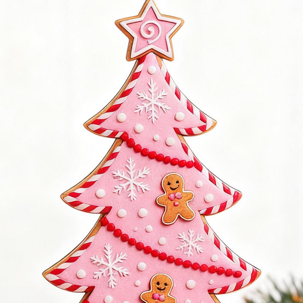 Beautiful Christmas Tree Accessories Christmas Tree Ornament Christmas Tree Decor Candy Colors Gingerbread Man Wood Tabletop
