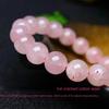 Rose Quartzs Bracelet Pink Crystal Natural Stone Beads Bracelets Madagascar Round Bead Stretch Healing Lovers Women Jewelry Gift