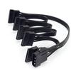 For DIY Molex 4pin IDE 1 To 5 SATA 15Pin Hard Drive Power Supply Splitter Cable Cord