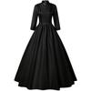 Medieval Victorian Retro Princess Cosplay Costume for Women Halloween Court Royal Gothic Elegant Vampire Bride Swing Dress