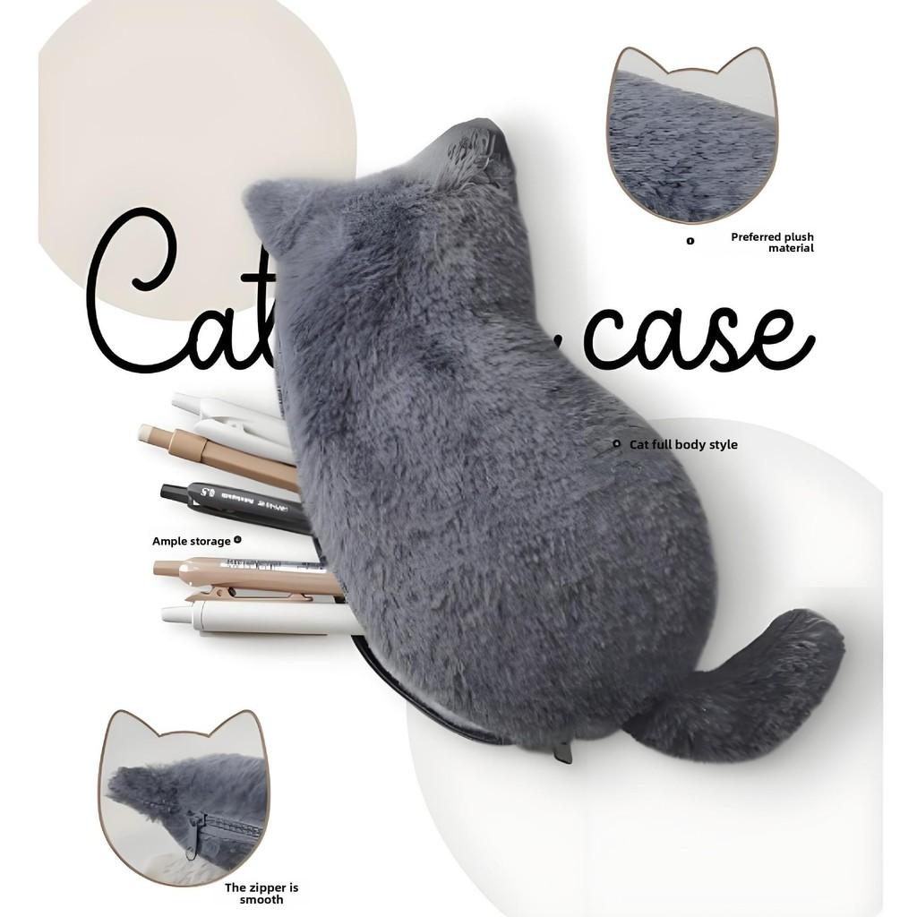 Cute Plush Cat Pen Holder With Lightweight Feel Suitable For School And Home