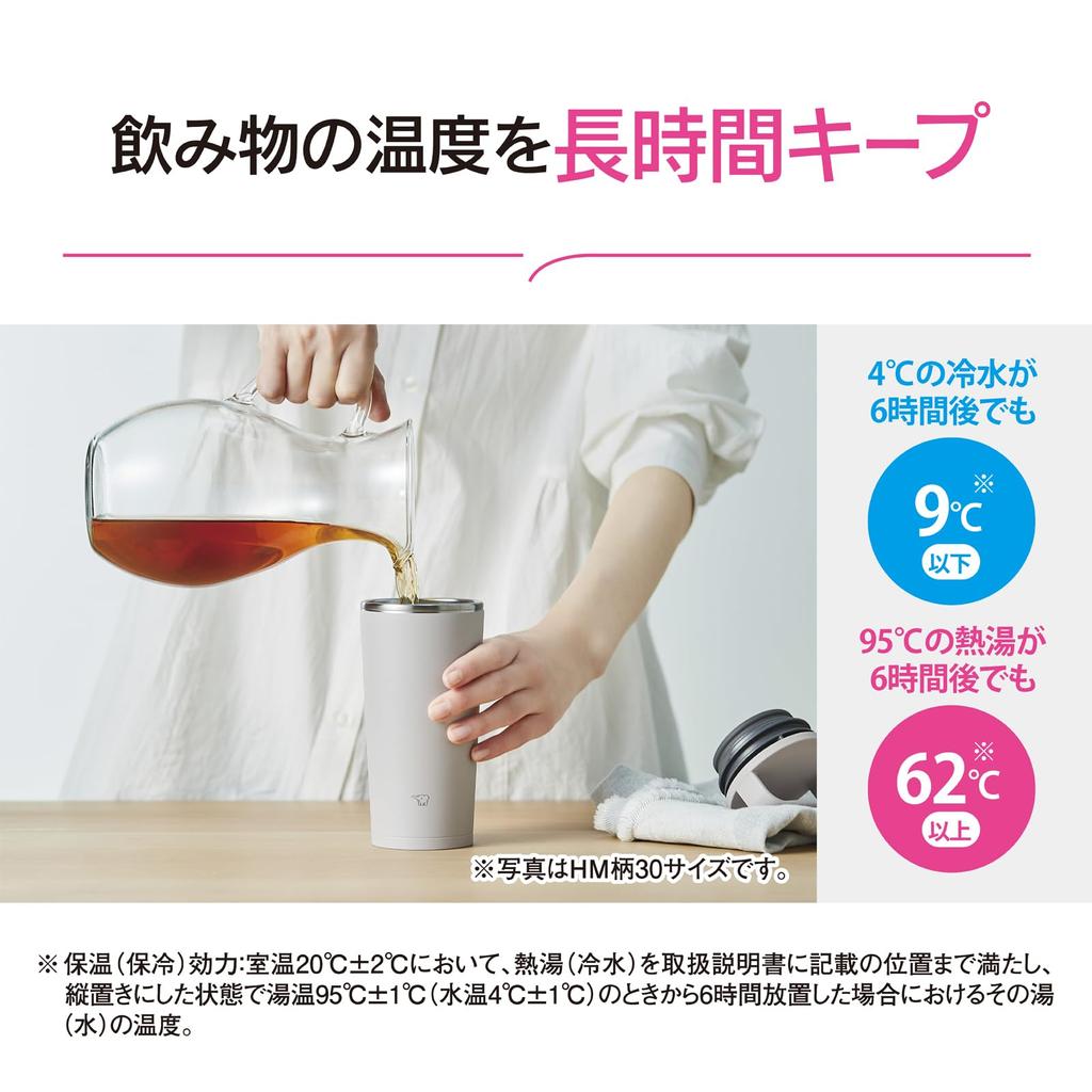 Бутылка для воды Zojirushi Mahobin Carry Tumbler объемом 400 мл с ручкой, пригодна для мытья в посудомоечной машине, бесшовная, только 2 точки ухода, цвет Urban Blue SX-JS40-AM