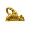2025 Gold Feng Shui Snake Toad Statue Figurine Coin Money Luck Home Wealth Ornaments Resin Deco R0C2