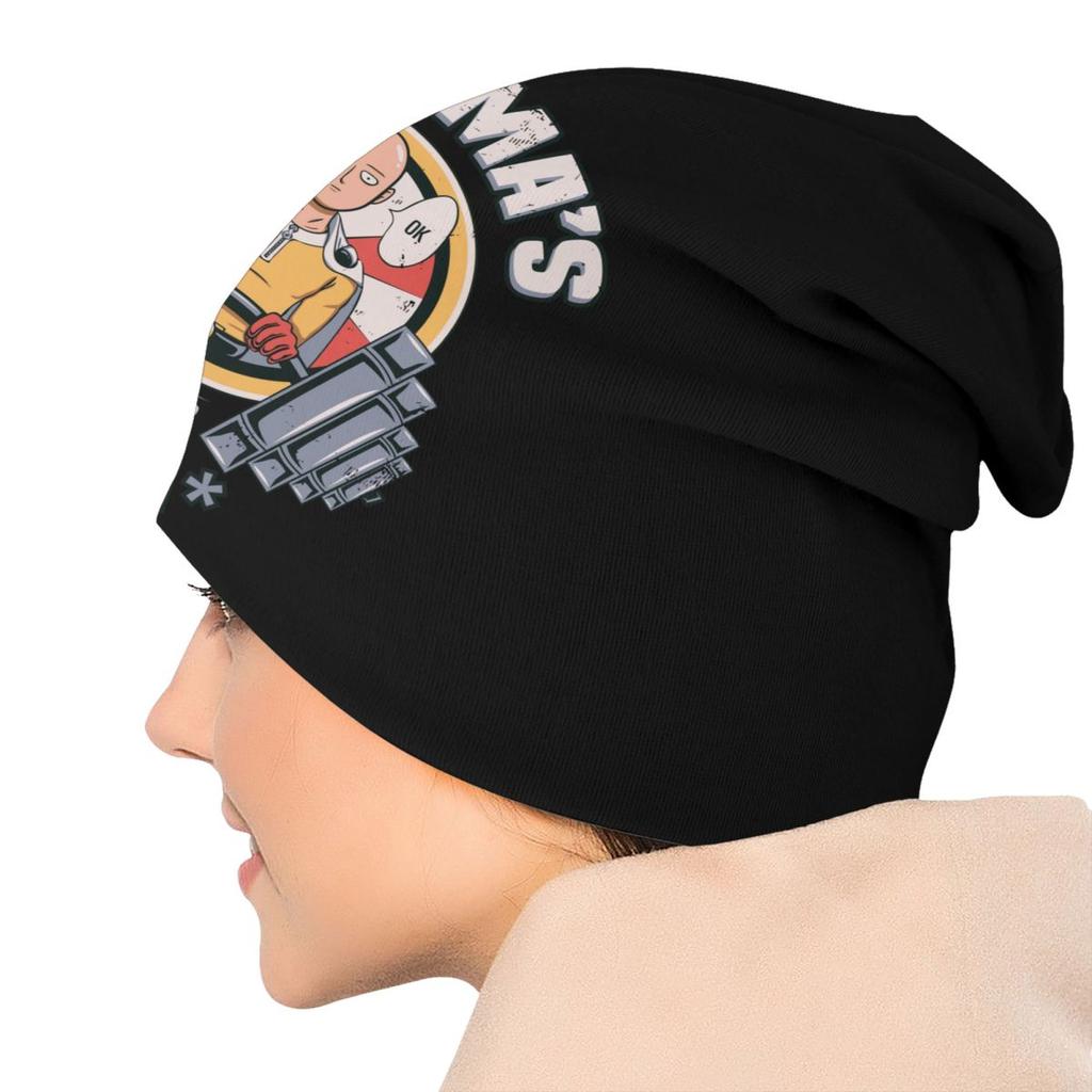 One Punch Man Сайтама Спортивный Капот Шапки Хип-Хоп Вязаная Шапка Для Женщин Унисекс Осень Зима Теплая Япония Аниме Манга Черепа Шапочки Шапки Шапки