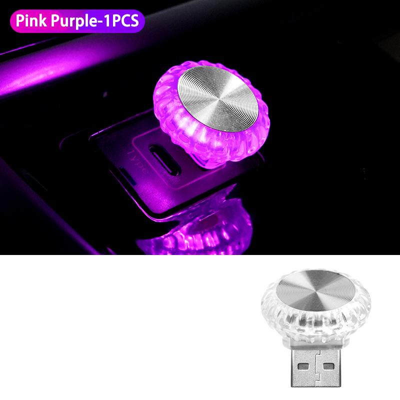 Автомобильный USB Светодиодный Атмосферный Свет RGB Подсветка Салона Мини Декоративные Ночники Для Автомобиля Подсветка Салона Компьютерный Свет Plug Play