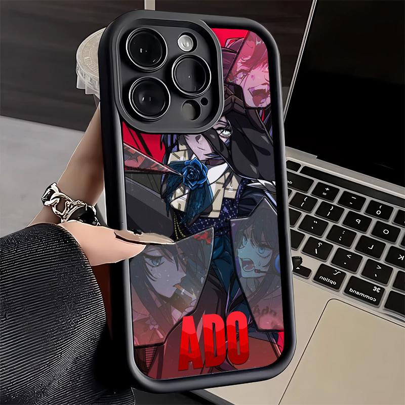 Phone Case for iPhone 17 Air 16E 15 16 Pro Max Ado Cartoon K-Kyogen X Uta Cover 14 Plus 13 12 Mini Soft Shell Silicone Fundas