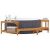 Whirlpool Surround Half Round Brown 272 x 120 x 55.5 cm