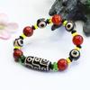 2026 Dzi Bead Red Agate Bracelet Chalcedony Jewelry Factory Live Delivery S2040407