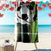 Goal-scoring Soccer Momentum Print Beach Towel, Quick Drying, Suitable for Travel, Outdoor Sports, Jogging, the Beach and Swimming, Gift