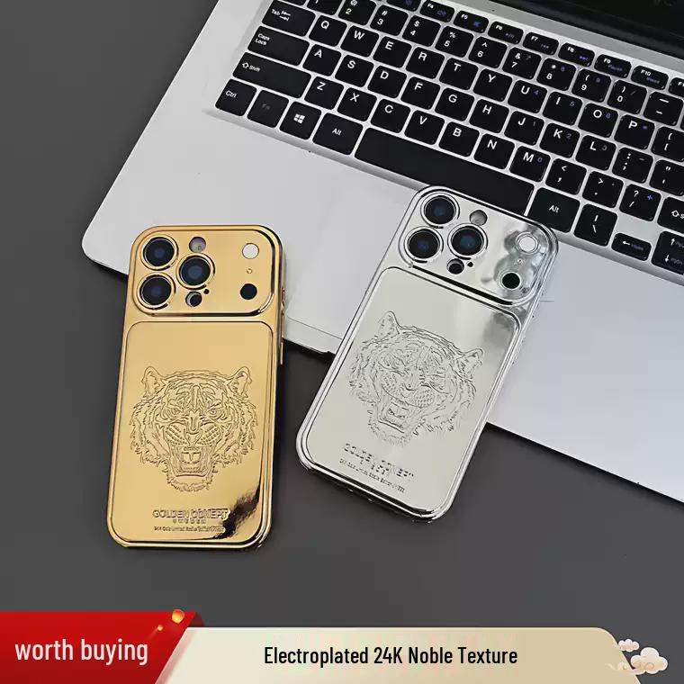 Магнитный держатель-зеркало для iPhone 17 Pro Max, Ударопрочный защитный чехол из стекла