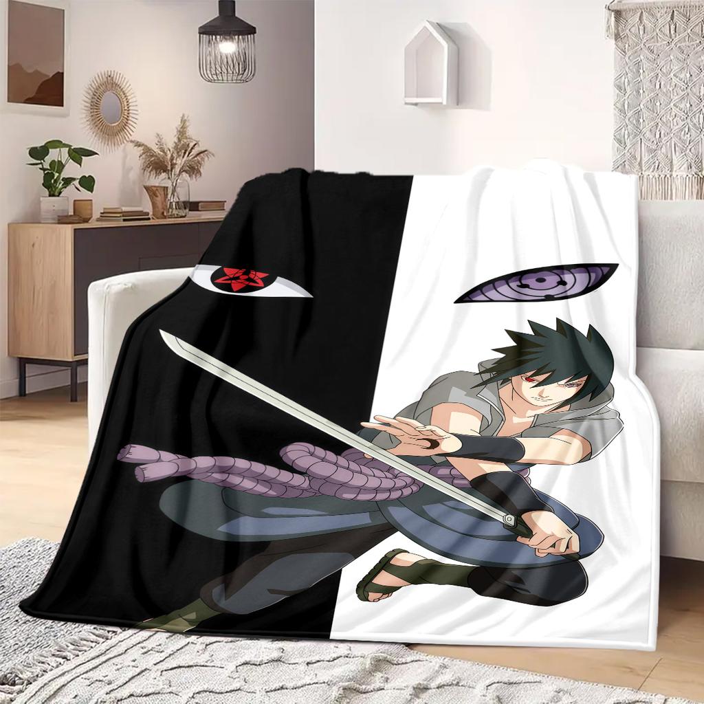 Naruto Anime Print Blanket Warm Comfortable Flannel Blanket Suitable for Bedrooms, Sofas, Beds, Chairs, Picnics, Travel
