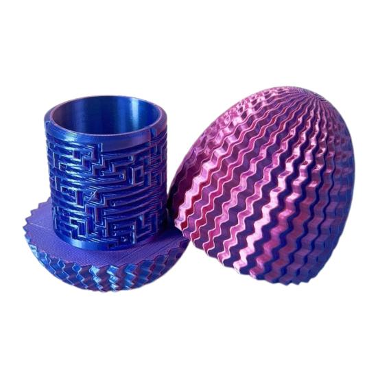 3D Printed Maze Egg Puzzle Box Brain Teaser Maze Egg Storage Box Dragon Egg Fidget Toy for Kids Adults Home Office Desk