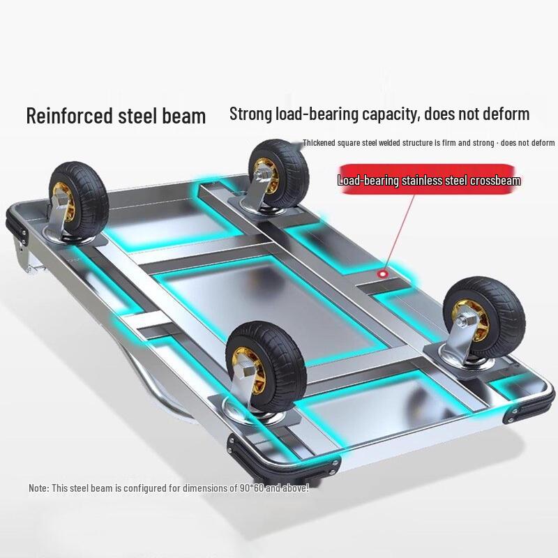 Heavy Duty Steel Plate Hand Cart