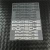HUPX5 6pcs For Porsche Cayenne Panamera Macan 911 Taycan Boxster Cayman 918 Pajun Car Personality Sticker Fuel Tank Helmet Bike Decal