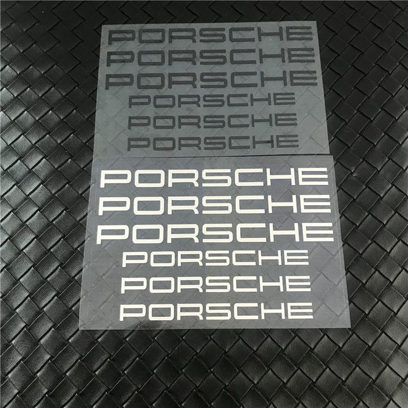 HUPX5 6pcs For Porsche Cayenne Panamera Macan 911 Taycan Boxster Cayman 918 Pajun Car Personality Sticker Fuel Tank Helmet Bike Decal