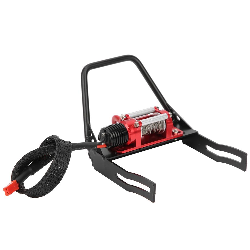 Front Bumper with Winch Upgrade Parts Accessory Fit for SCX10 1:10 RC Crawler Climbing Car