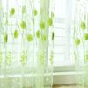 Window Voile Bright-colored Widely Applied Soft Texture Elegant Floral Printing Window Tulle Curtain for Living Room