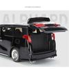 Новая 1/18 Toyota Alphard MPV Модель автомобиля из сплава Литая металлическая игрушка Коммерческие автомобили Модель автомобиля Звук и свет Симуляция Подарок для детей
