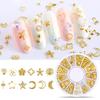Nail Manicure Mix Mini Gold Plated Alloy Material Manicure Jewelry Accessories For Nail Art