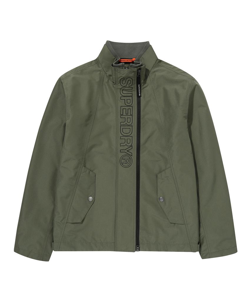 Ветровка Superdry с высоким воротником цвета хаки