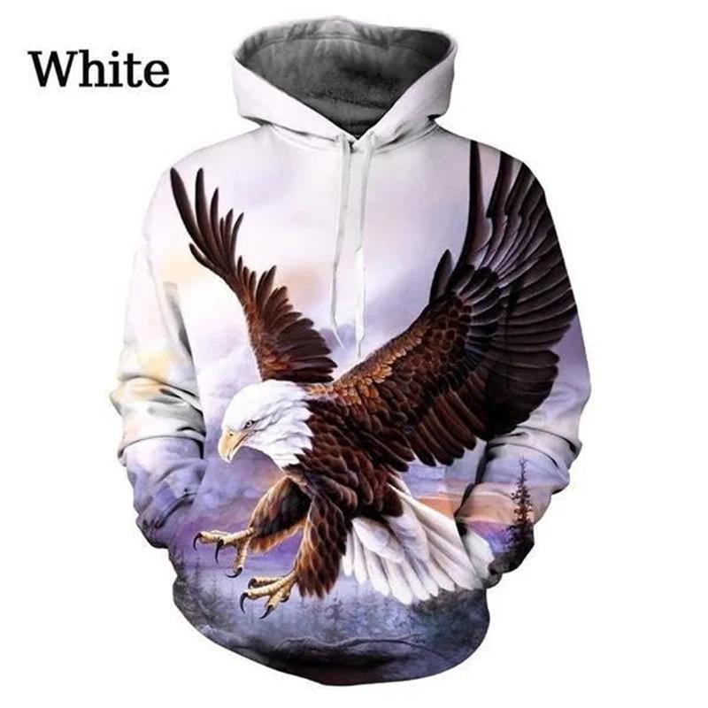 Men Graphic Eagle Us Hoodie Clothing 3d Bald Eagle Printing Hoodies Women Pullovers Harajuku Fashion Y2k Tops Hoody Sweatshirts