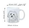 Bichon Bolognese, Bolo, Botoli, Bottolo - cup with a dog, cute cup with graphics, a gift with your photo from the Art-Dog brand