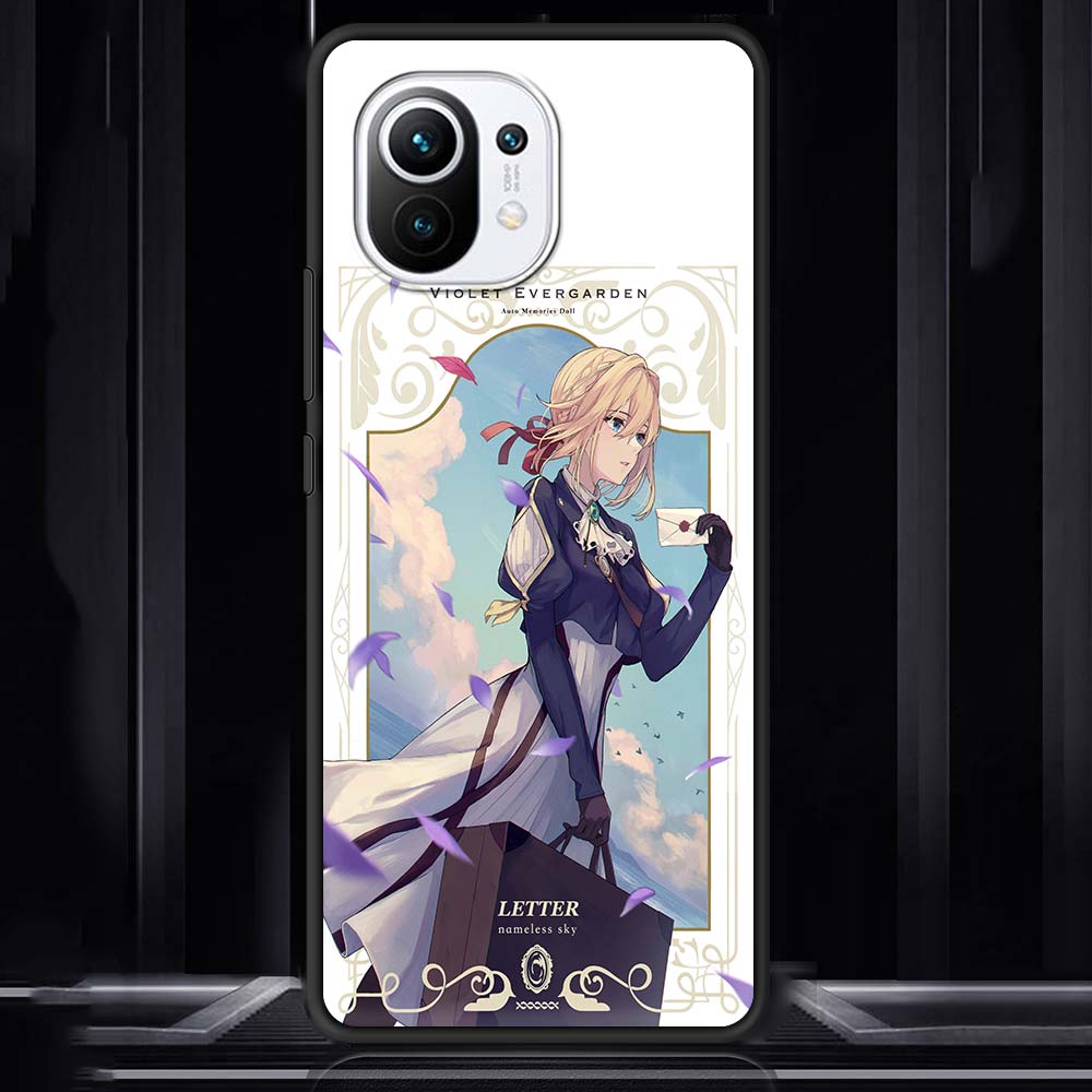 Фиолетовый Эвергарден аниме для Xiaomi Mi Poco X3 NFC M3 Pro Note 10 Lite 11 10T Pro 5G 9T черный силиконовый чехол для телефона роскошный чехол