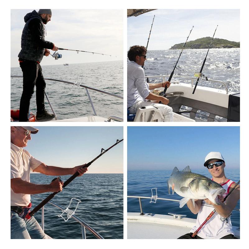 Держатель удилища из нержавеющей стали 316 с креплением на рейлинг, одинарная проволока для рыбацкой лодки, каяка, 25 мм, морской держатель для удилища