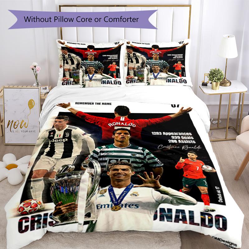 Cristiano Ronaldo Bedding Set Breathable Duvet Cover With Pillowcases Home Decoration Birthday Gift