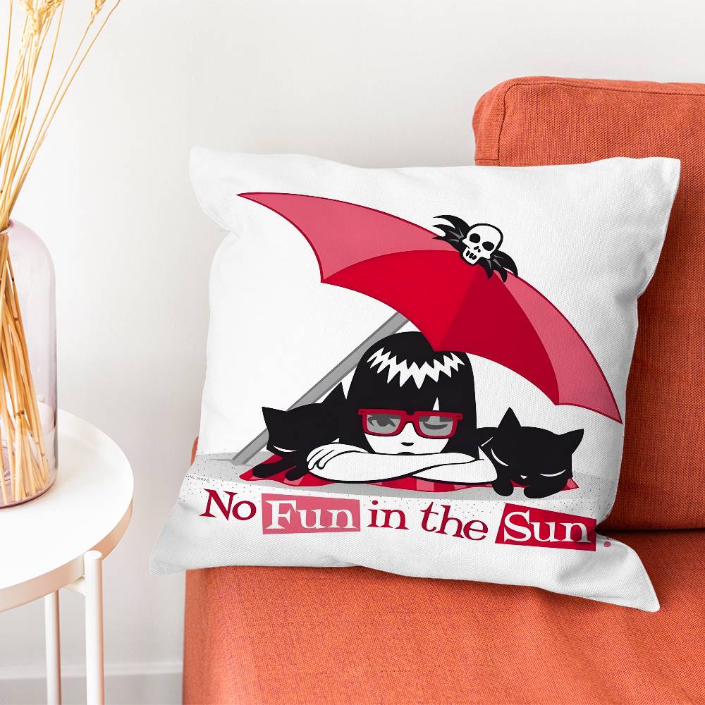 EEmily The Strange Pillow Case Plush Fabric Soft Pillowcase Double Sided Print Cushion Cover Household Gifts