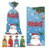 50/100pcs DIY Xmas Biscuit Bag Self Adhesive Sugar Cookies Bag New Christmas Candy Bag  Christmas