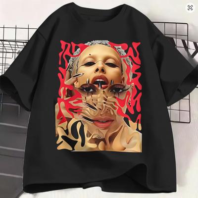 Оверсайз футболка Летняя Певица Doja Cat Футболки 100% Хлопок Футболка для Мужчины Y2K Классическая Плю