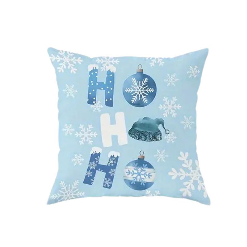 Christmas Snow Scene Pillow Pillow Case Home Decoration Living Room Sofa Bed Head Pillow Waist
