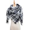 European and American Style Large Check Triangle Snood Scarf - Spring, Autumn, Winter