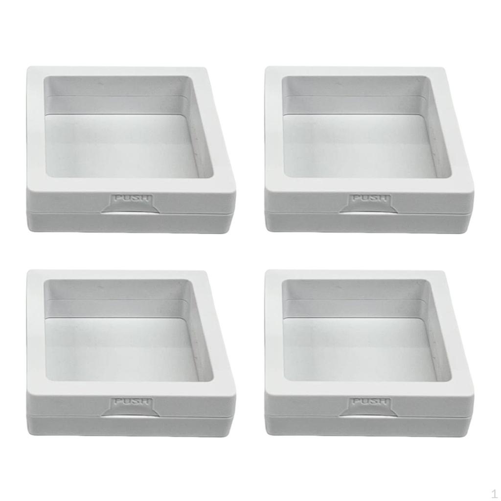 Подставка для дисплея в рамке, коробка из 3D-тонкой пленки, прозрачные подставки для монет для броши, медали