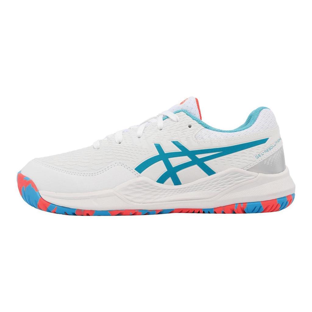 Asics Gel Resolution 9 Low top Kids' Training Shoes White Blue Kids' 1044A071-100