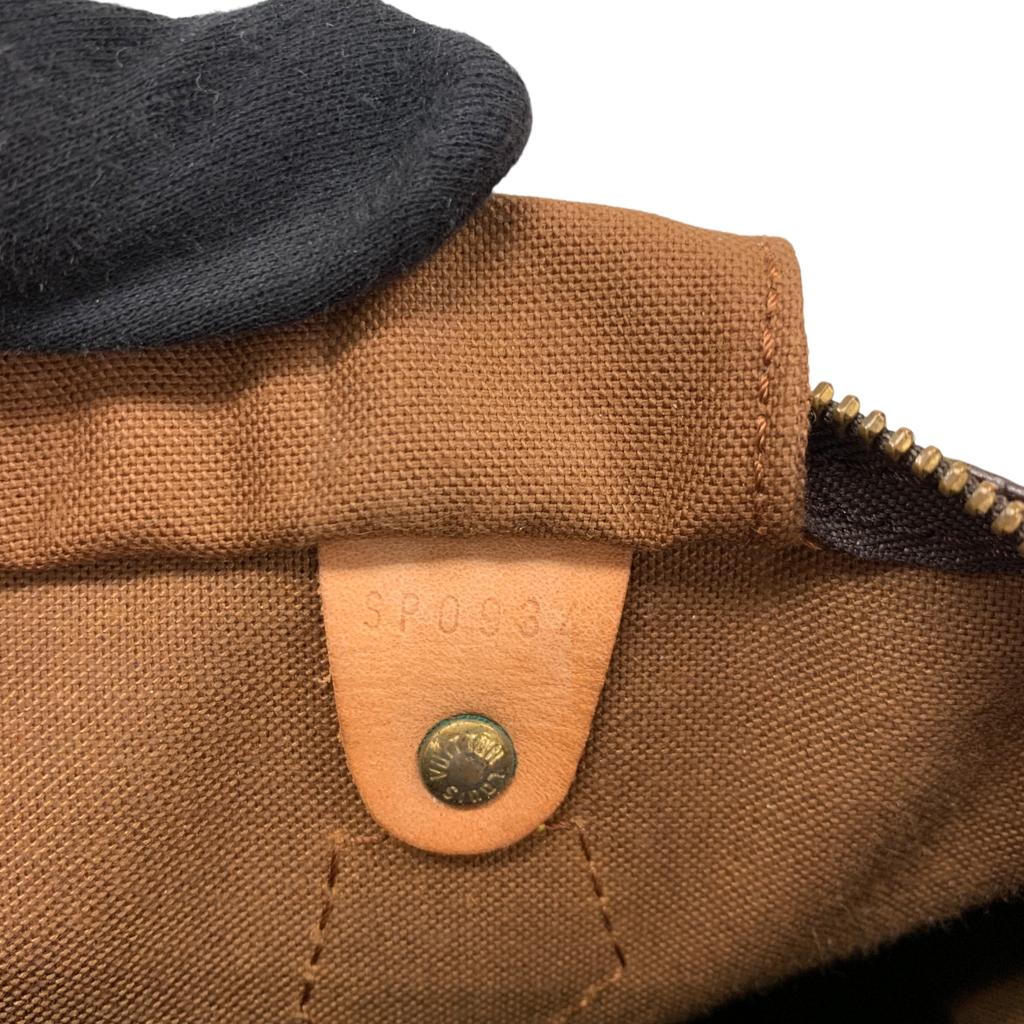 Used Louis Vuitton Monogram Speedy 30 M41526 Boston Bag Brown SP0934 Authentic 1224