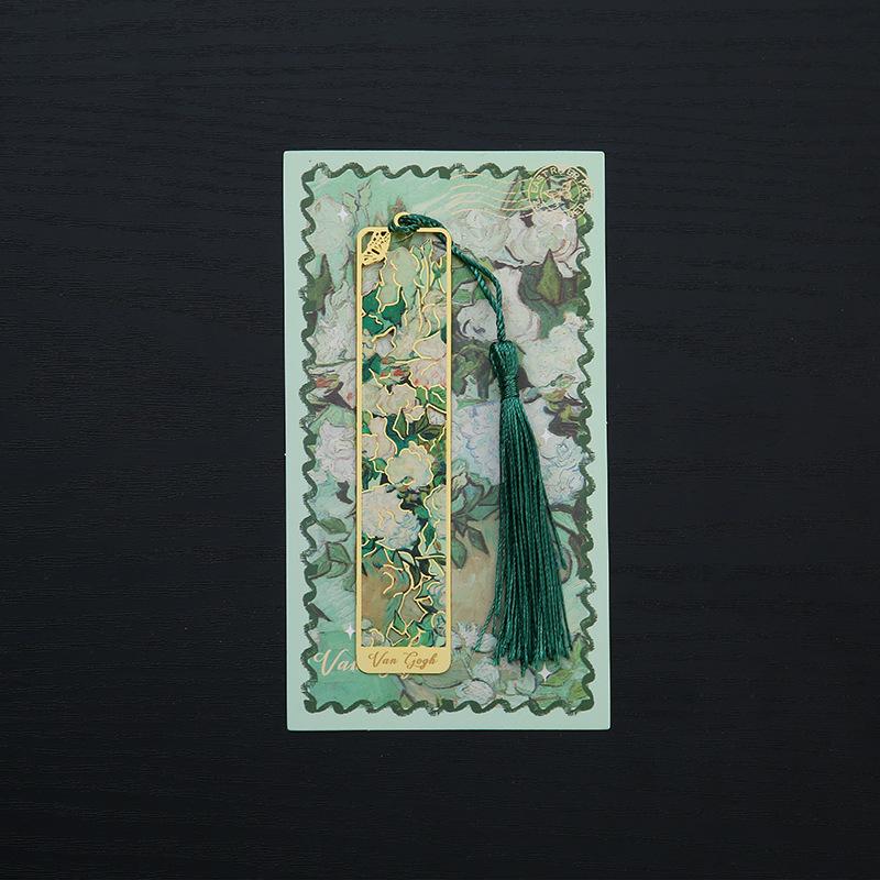 1 шт., металлическая закладка в стиле ретро с цветочным рисунком, полая бронзовая закладка с кисточкой для книжного клуба, писатели, любители книг, студенты