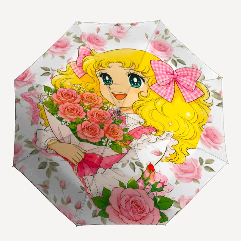 1pc Candy Candy1 Umbrella, Sun Protection, And UV Shielding. It Has Eight Sturdy Ribs for Outdoor Use And Perfect Gift