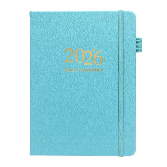 Планировщик 2026 года Блокнот А5 144 листа Твердый переплет Ежедневник Календарь Многофункциональный Расписание для баланса работы и личной жизни для путешествий, колледжа, дома