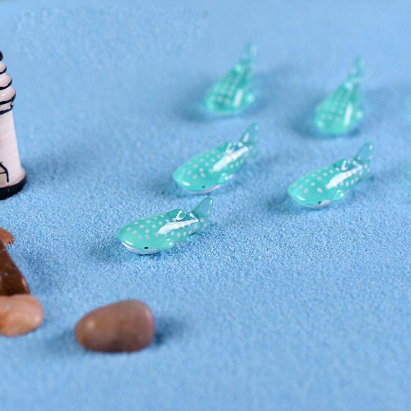 3pcs/set Spot Shark Fish Miniatura Dollhouse Garden Home Bonsai Decoration Mini Toy Miniature Pvc