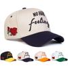 Men Letter NO HARD Side Love Heart Embroidered Baseball Cap Outdoor Adjustable Sunscreen Leisure Hat Spring Autumn Travel Tourism Beach Vacation