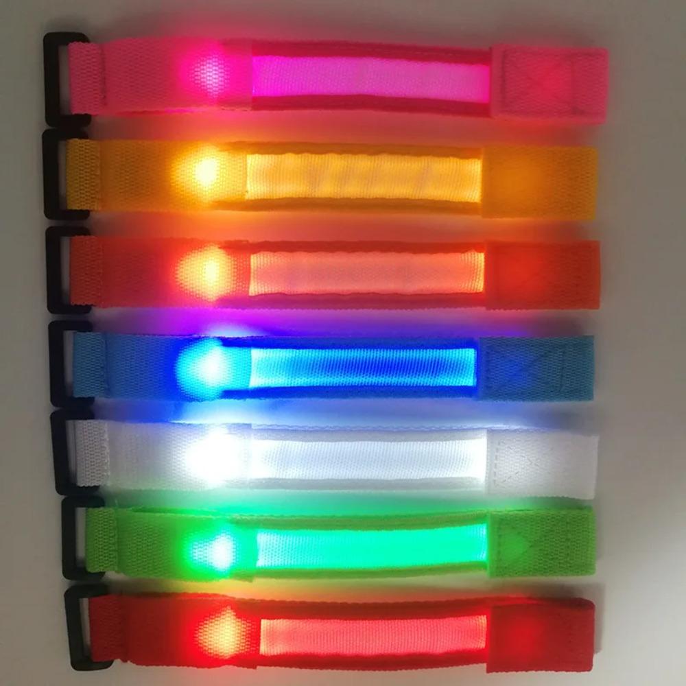 Bar LED Luminous Bracelet Adjustable Concert support Bracelet Sports Wrist Strap Outdoor Cycling