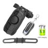 USB Rechargeable Anti Theft Bike Alarm Vibration Trigger Alarm with Remote Control 110dB Horn