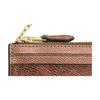 COACH Skinny Id CaseSignature Coated Canvas And Leather Card Holder Womens Brown