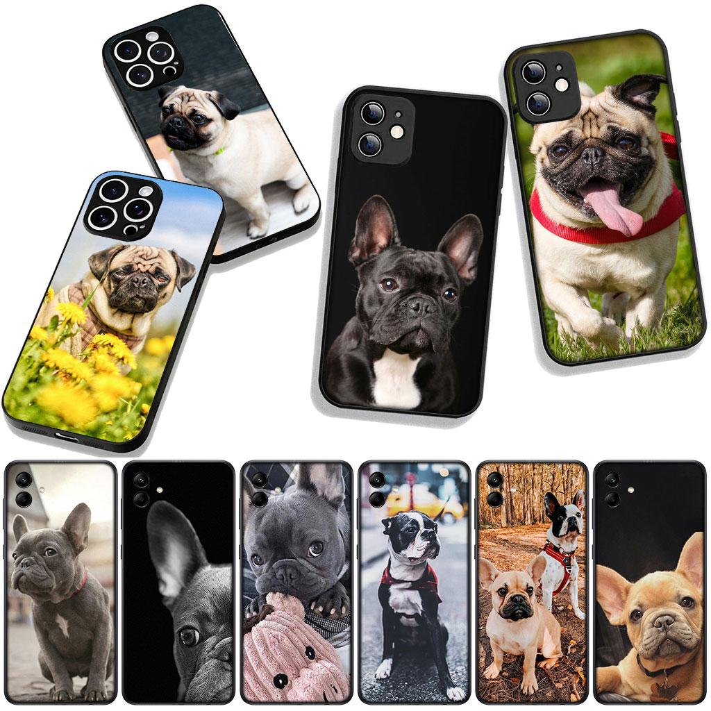 Для Motorola Moto G04 G13 G14 G22 G23 G20 G32 G34 G35 G64 G82 G84 G53 G60 G72 E14 E15 E13 Чехол для телефона Домашнее животное Франция Собака Бульдог