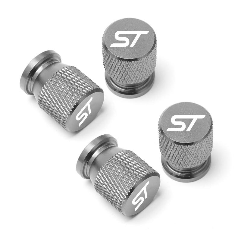 qdjfz10 For Ford ST FOCUS 2 3 Mondeo Fiesta Kuga MK2 MK3 MK4 Car Wheel Tire Valve Caps Tyre Stem Covers Airdust Waterproof