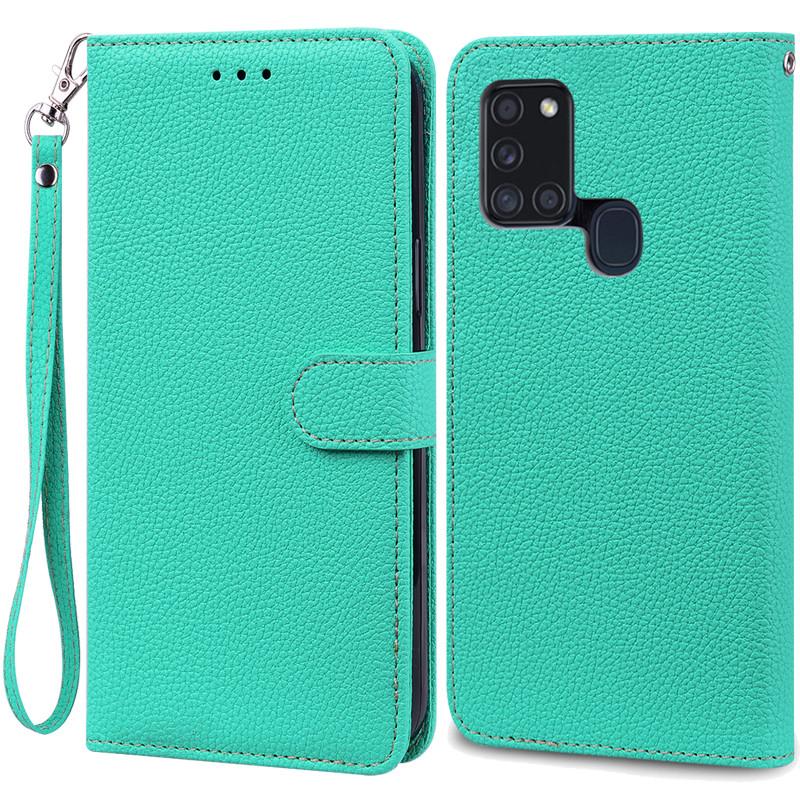 Чехол A21S для Samsung Galaxy A21S Чехол-кошелек из кожи с откидной крышкой для Samsung A21S Чехол A 21s A217F Мягкая силиконовая накладка Fundas